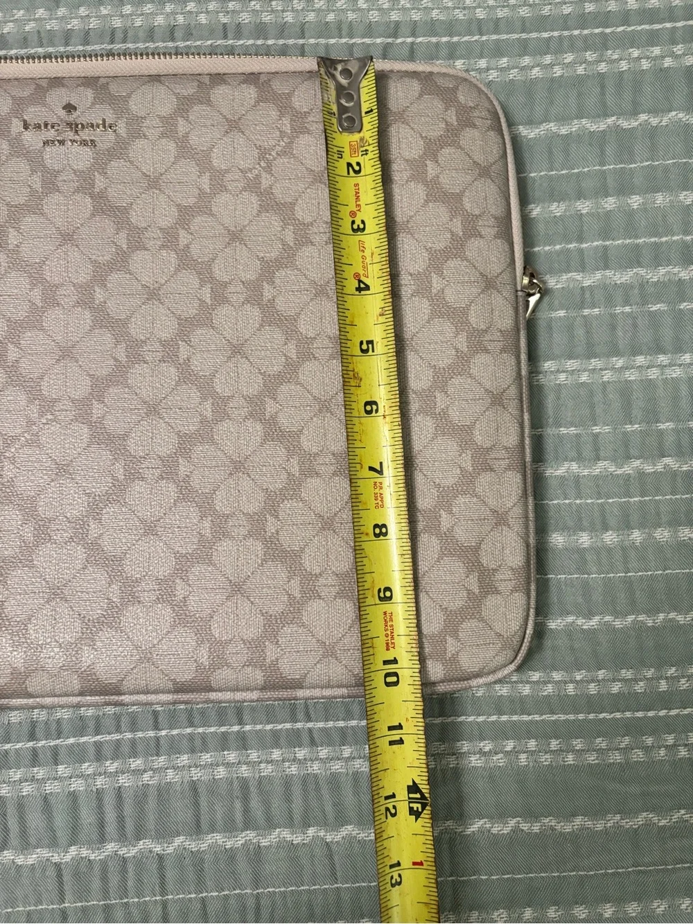 kate spade Pale Pink Floral Logo Tablet Sleeve with Matching Card Case